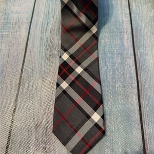 NWT Express Black and Red Plaid Tie